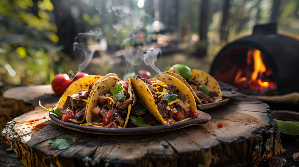 Venison Tacos with Lime Crema