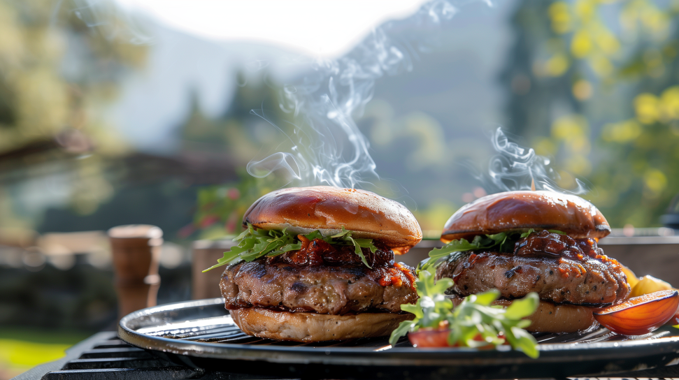 Duck Burgers with Fig Jam