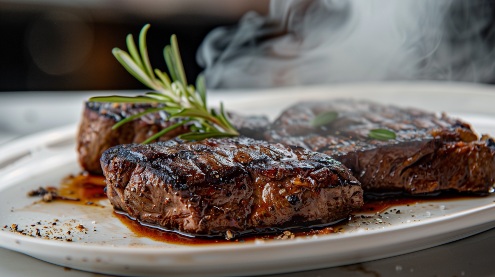 Coffee-Rubbed Moose Ribeye Steaks