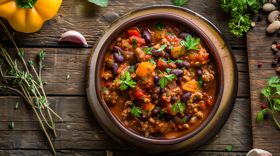 Goose Chili with Black Beans