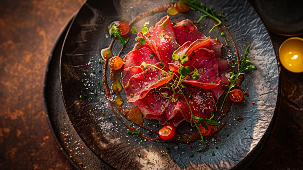 Mule Deer Carpaccio with Juniper