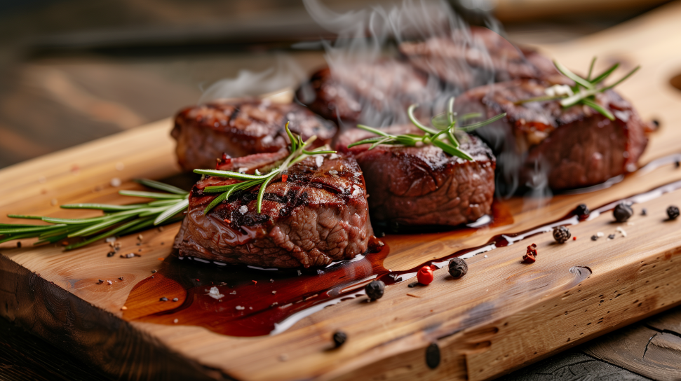 Cedar-Plank Pronghorn Steaks