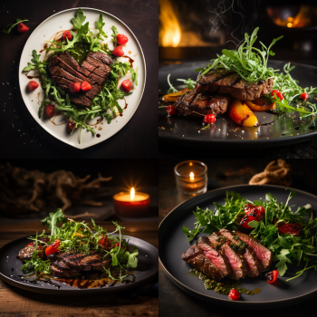 Pronghorn Carpaccio with Arugula