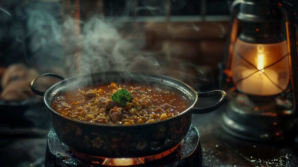 Pronghorn and Wild Rice Soup
