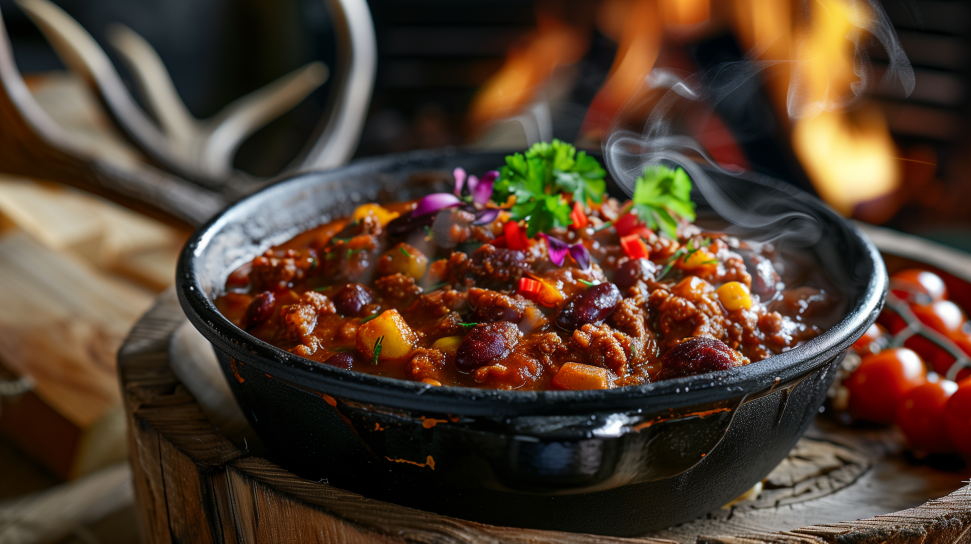 Bear Chili with Three Beans