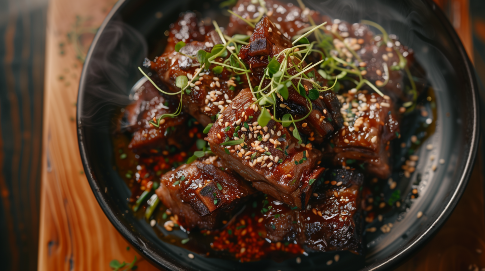 Korean-Style Bear Short Ribs (Galbi)