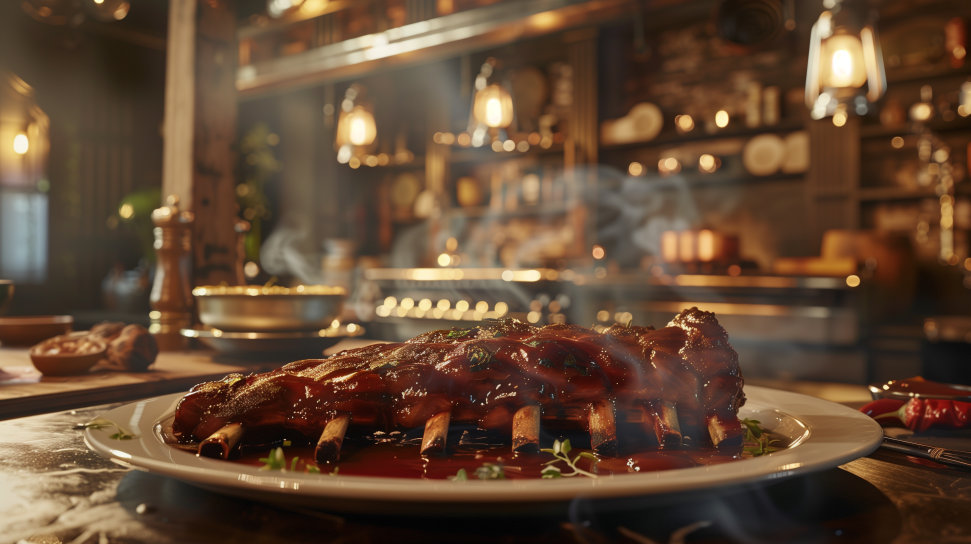 Smoked Bear Ribs