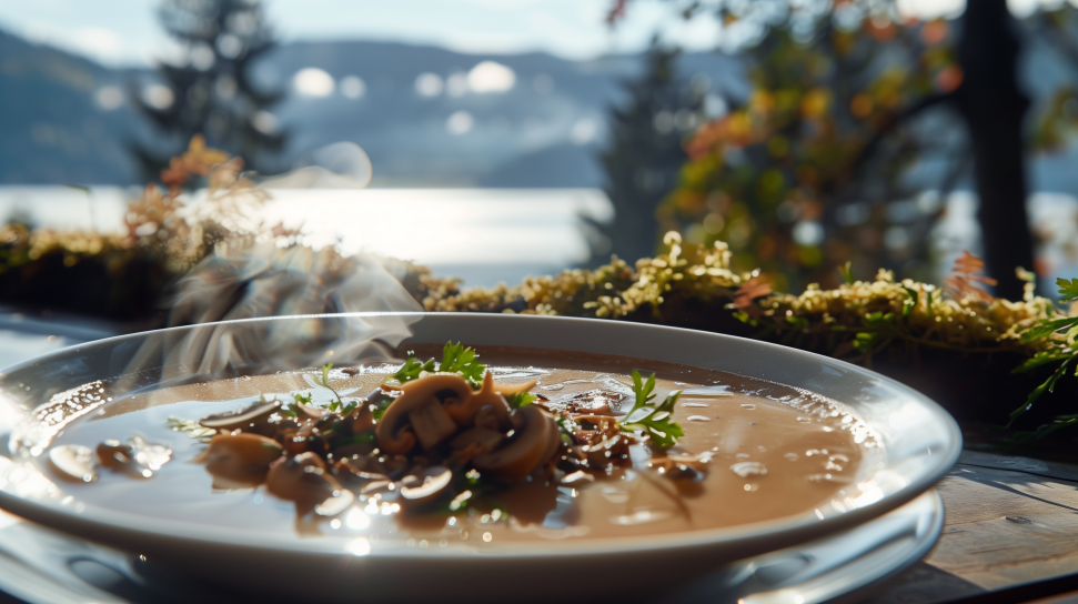 Muskrat and Mushroom Soup