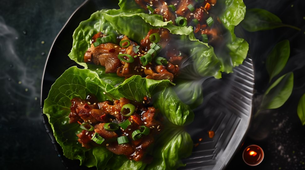 Asian-Spiced Woodcock Lettuce Wraps
