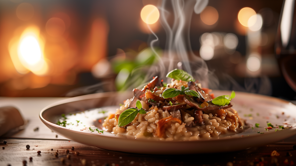 Woodcock and Wild Mushroom Risotto