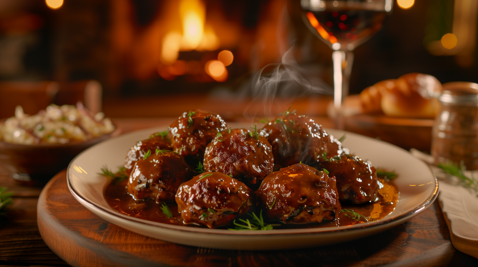 Mountain Lion Meatballs in Gravy