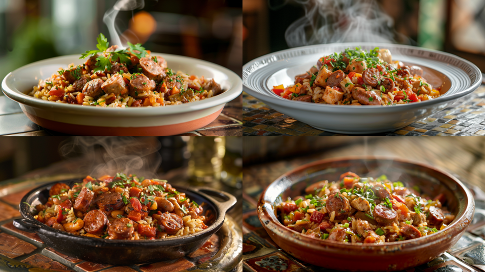 Alligator and Sausage Jambalaya
