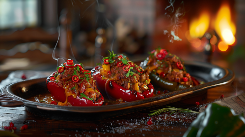 Alligator Stuffed Peppers